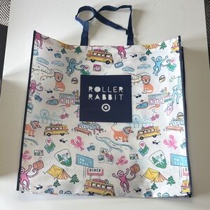 NWOT Roller Rabbit x Target Navy & Multi Printed Reusable Tote Bag